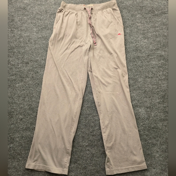 Tommy Bahama Other - Tommy Bahama M Gray Ribbed Drawstring Lounge‎ Pajama Sleep Pants